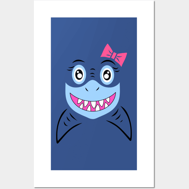 Girl Shark Wall Art by faiiryliite